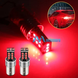 2x 1157 Bombilla de Freno Intermitente Coche/Camión Rojo Circuito LED Bombillas de Luz de Estacionamiento - Imagen 1 de 17