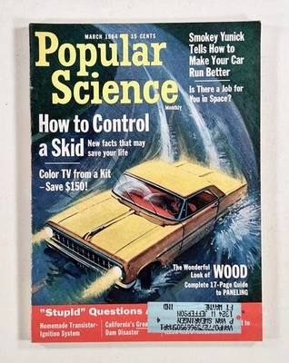 1964 Mar POPULAR SCIENCE hovercraft CALIFORNIA DAM DISASTER driving in rain &c - Image 1 of 4