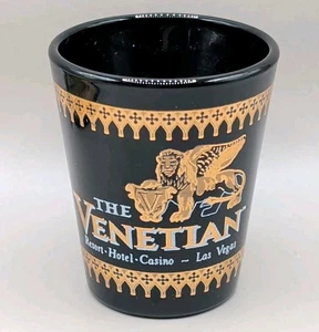 THE VENETIAN Resort Hotel Casino LAS VEGAS NV Shot Glass Barware Bar Collectible - Picture 1 of 4