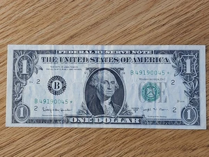 1963 B $1 "STAR NOTE" NEW YORK DISTRICT B49190045* - Picture 1 of 5