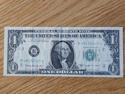 1963 B $1 "STAR NOTE" NEW YORK DISTRICT B49190045* - Image 1 of 4