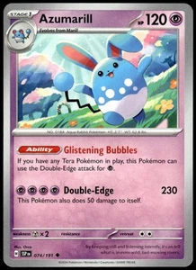 Azumarill 074/191 SV08: Surging Sparks Pokemon - Picture 1 of 2