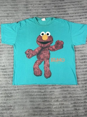 Camiseta vintage Elmo Plaza Sésamo talla única para la mayoría verde Foto 1 de 4