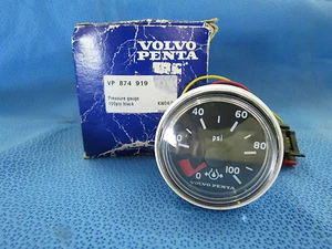"INSTRUMENTO DE PRESIÓN DE ACEITE DE MOTOR VOLVO PENTA 100 psi "BARCOS ALBEMARLE" # VP874919 - Imagen 1 de 10