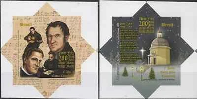 Brazil 2018 Christmas Bicentenary of Silent night Self-adhesive Stamps 2v MNH - Image 1 of 3