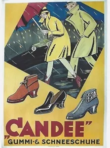 Original vintage poster CANDEE AMERICAN SNOW BOOTS c.1930 - Picture 1 of 1