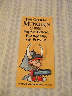 Munchkin Cheesy Promotional Bookmark of Power - 2017 Gen Con 50 - Image 1 of 3
