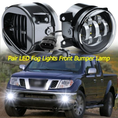 Luces antiniebla LED transparentes para parachoques de fábrica Nissan Frontier 2005-2017 luces de conducción Foto 1 de 4