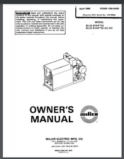 Miller Blue Star 2E, 2E AC/DC  Welder Owner Manual 36 Pages for year 1986