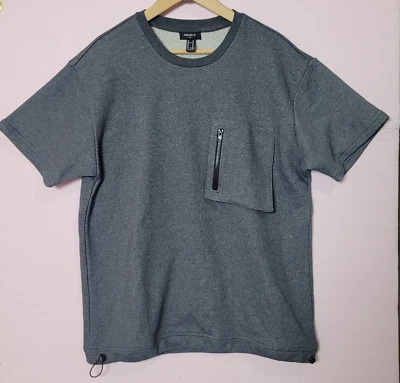 NUEVO CON ETIQUETAS Sudadera Manga Corta FOREVER 21 Para Hombres Unisex Talla Med Pullover Gris Carbón Foto 1 de 4