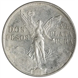 Mexico. Independence 1921 Silver 2 Pesos 26.67 g, 39 mm, EF KM-462 - Picture 1 of 3