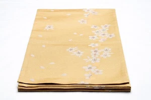 DEAR VANILLA AUTHENTIC JAPANESE SILK FUKURO OBI SASH BELT WOMEN'S KIMONO VINTAGE - Picture 1 of 7