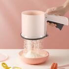 Plastic Handheld Flour Sifter Semi-automatic Baking Sieve Flour Filter  Cake