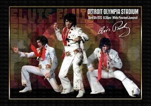 ELVIS PRESLEY - On Tour 1972 -  SIGNED ORIGINAL A4 PHOTO PRINT MEMORABILIA - Imagen 1 de 4