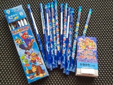 Vintage Nintendo Super Smash Bros DX Mario Party 4 Pencil Stationary Set Rare GC