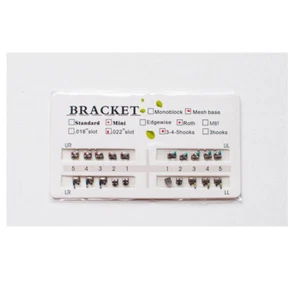 Soportes de ortodoncia dental 3 4 5 ganchos Roth 0,022" ranura mini 20 piezas/juego - Imagen 1 de 1