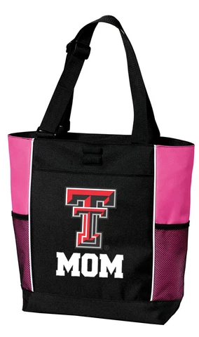 Texas Tech Mom Tote Bag Texas Tech Mother for BEACH SHOPPING GROCERIES Cover