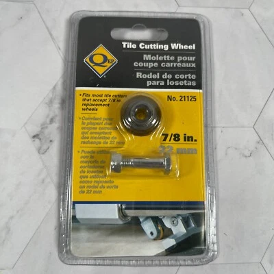 QEP 7/8" Inch 22mm Durable Tile Cutting Scoring Wheel Titanium Coated No. 21125 - Image 1 of 3