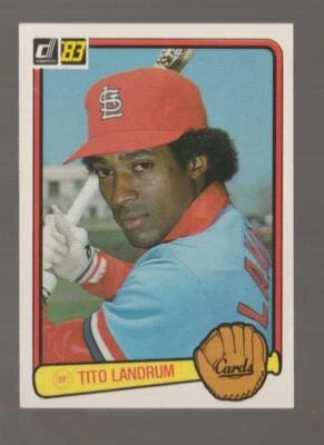 1983 Donruss Tito Landrum St. Louis Cardinals #498 Near Mint or Better - Image 1 of 2