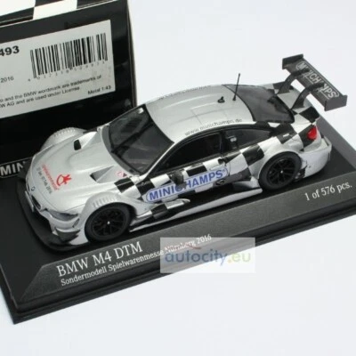 MINICHAMPS SPIELWARENMESSE NURNBERG BMW M4 DTM SONDERMODELL 413162493 - Immagine 1 di 4