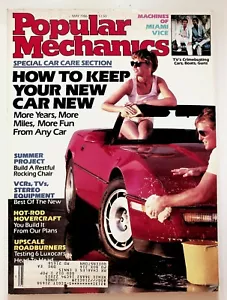 Popular Mechanics May 1986 Car Care Guide Luxury Cars Miami Vice Tech - Picture 1 of 2