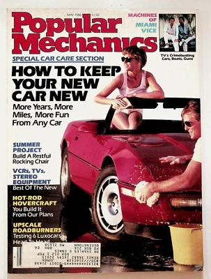 Popular Mechanics May 1986 Car Care Guide Luxury Cars Miami Vice Tech - Image 1 of 2