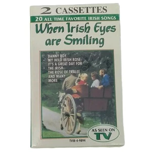 When Irish Eyes Are Smiling 20 All Time Favorites On 2 Cassettes 1993 New - Picture 1 of 5