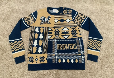 Milwaukee Brewers MLB Baseball Team KLEW Sweater Medium Cover