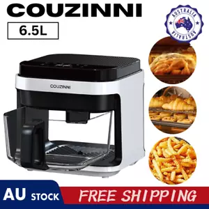 Couzinni 6.5L Glass Digital Air Fryer Oven (1200W) 200C Detachable Glass Pot LCD - Picture 1 of 7