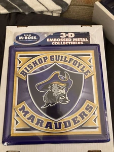 Nice 12"x 12 Bishop Guilfoyle Marauders Pennsylvania High School Metal Sign Rare - Picture 1 of 2