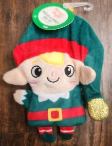 Merry And Bright Collection: ELF FLATTIE Dog Squeak And Crinkle Toy, Small - Picture 1 of 3