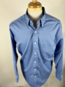 IZOD Twill Wrinkle Free Mens Size 17-32/33 Long Sleeve Button Up Shirt-1352 - Picture 1 of 5