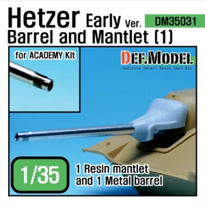 DEF.MODEL, DM35031 , Hetzer Early version Barrel and Mantlet Set (1) , 1:35 - Picture 1 of 5
