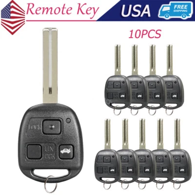 10 For 2002 2003 Lexus ES300 Keyless Entry Remote Control Key Fob TOY48 Blade - Image 1 of 4