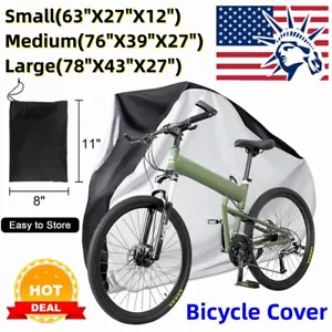 Bicycle Cover Bike Cover Outdoor Waterproof Storage Rain Sun UV Protector Cover - Picture 1 of 16