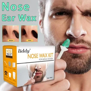 Hair Removal Ear Wax Nose Wax Kit Sticks Nasal Waxing Remover Wax Strips Beans - Picture 1 of 9