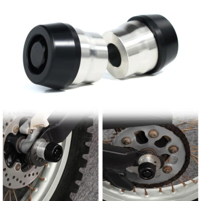 Protector deslizante de rueda de eje trasero negro apto para Kawasaki KLR 650 1987-2007 2022-2024 Foto 1 de 4