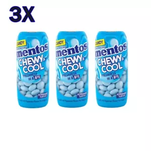 3X Mentos Chewy Cool Chewy Minze Pfefferminze Minze Süßigkeiten sauberer Atem frisch - Bild 1 von 7