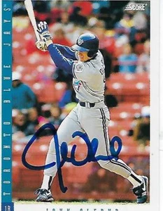 JOHN OLERUD FIRMADO 1993 PUNTUACIÓN #68 - TORONTO BLUE JAYS - Imagen 1 de 1