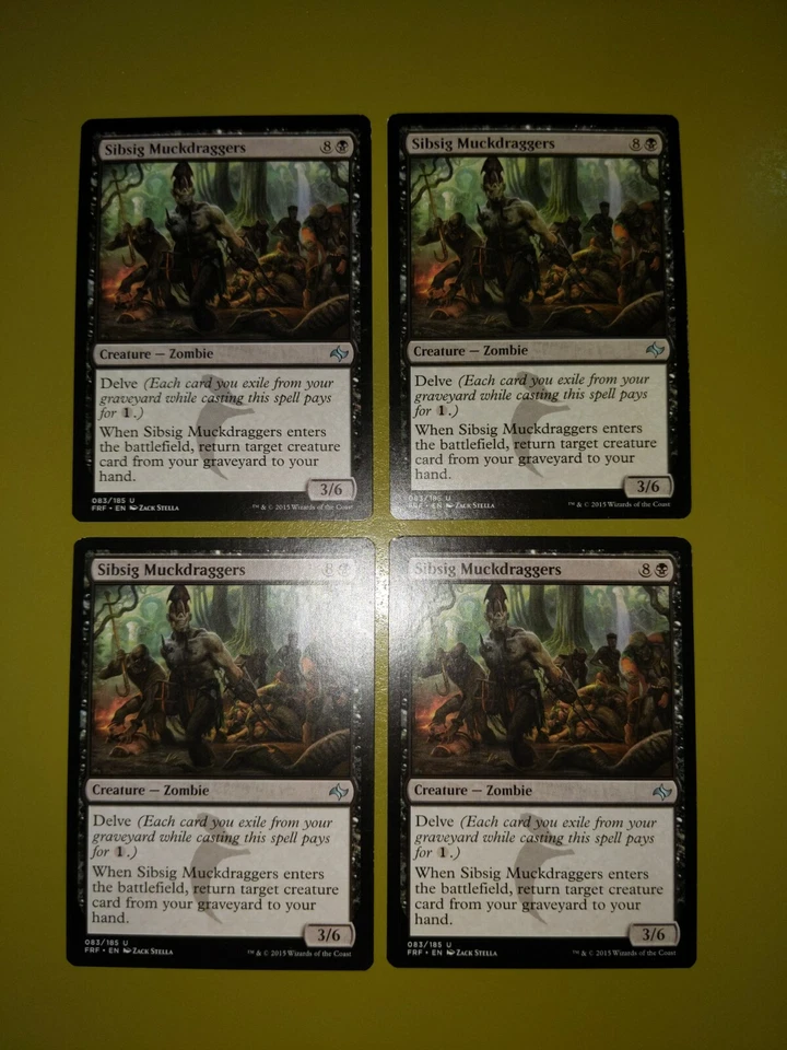Sibsig Muckdraggers x4 Fate Reforged 4x Playset Magic the Gathering MTG - Image 1 of 1