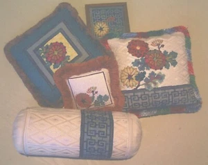 Lois Caron Repeat Performance 4 designs Tutorial Variegated Threads Canvas Work - Picture 1 of 3