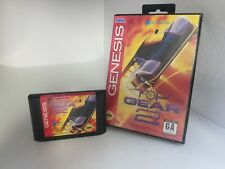 TOP GEAR 2 game for Sega Genesis (NO MANUAL) NTSC US/Can CLEANED + TESTED P21