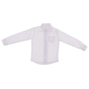 1/6 Mans weißes langärmeliges formelles Shirt für 12 Zoll Actionfigur BBI DML DID