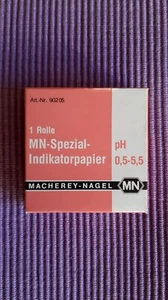 MN Spezial-Indikatorpapier pH 0,5–5,5 (Rolle, 5m) OVP - Bild 1 von 6