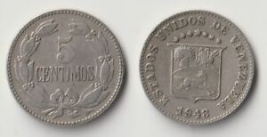 1948 Venezuela 5 centimos coin