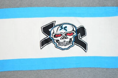 Camisa Polo Stone Cold Steve Austin Manga Larga WWF Gris Blanco Azul XL 90 De Colección Foto 1 de 4