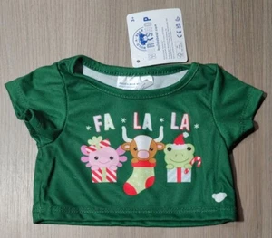 BUILD A BEAR Frosch Axolotl Highland Kuh Weihnachten Spaß T-Shirt - Bild 1 von 1
