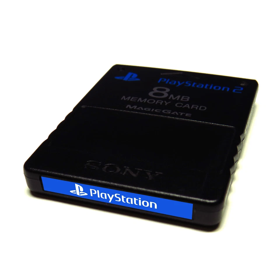 Custom PlayStation 2 (PS2) Memory Card Stickers (Front) - You Pick!