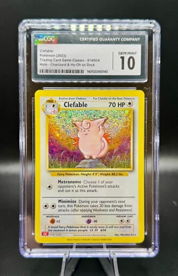 Clefable - Trading Card Game Classic - #014/034 - CGC 10 GEM MINT - Image 1 of 2