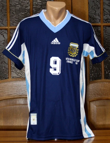 ARGENTINA NATIONAL TEAM AWAY JERSEY SHIRT WORLD CUP 1998 Cover